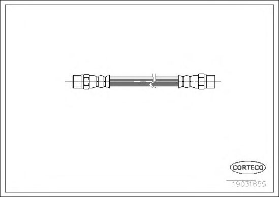Купить CORTECO 19031655 Шланг тормозной BMW: 5 520 d/520 i/523 i/525 d/525 i/525 td/525 tds/528 i/530 d/530 i/535 i/540 i/M 4.9 95-03, 5 Touring 520 d/520 i/523 i/525 d/525 i/525 tds/528 i/