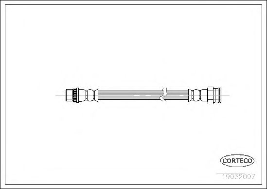 Купить CORTECO 19032097 Шланг тормозной CITROEN: BERLINGO 1.4 bivalent/1.4 i bivalent/1.6 16V/1.6 HDI 75/1.6 HDI 90/2.0 HDI 90/electrique 96-, XSARA PICASSO 1.6/1.6 16V/1.6 Chrono/1.6 HDi/1