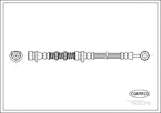 Купить CORTECO 19032319 Шланг тормозной LAND ROVER: FREELANDER 1.8 16V 4x4/1.8 i 16V 4x4/2.0 DI 4x4/2.0 Td4 4x4/2.5 V6 4x4 98-06