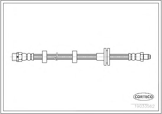 Купить CORTECO 19033562 Шланг тормозной LAND ROVER: RANGE ROVER III 3.0 TD 6 4x4/4.2 4x4/4.4 4x4 02-12
