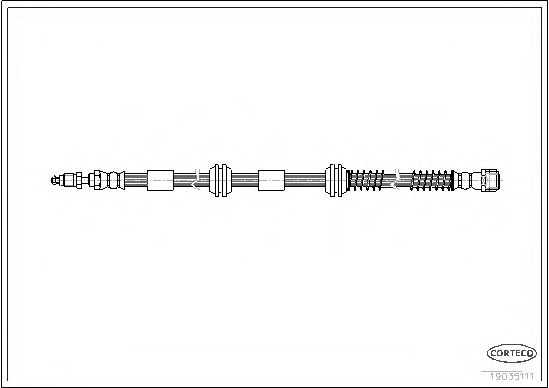 Купить CORTECO 19035111 Шланг тормозной VW: TOUAREG 2.5 R5 TDI 02-10