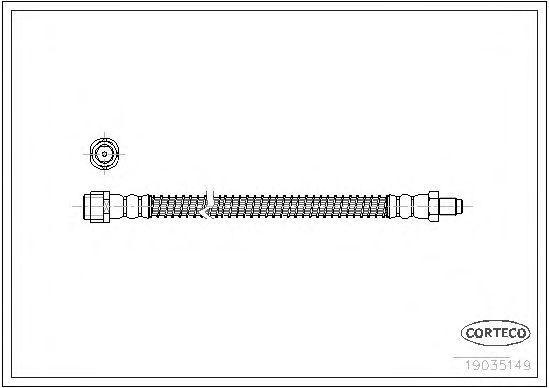 Купить CORTECO 19035149 Шланг тормозной MERCEDES-BENZ: C-CLASS C 180 Kompressor/C 180 Kompressor/C 200 CDI/C 200 Kompressor/C 220 CDI/C 230/C 230 4-matic/C 250 CDI/C 280/C 280 4-matic/C 320