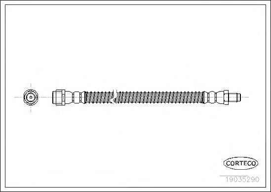 Купить CORTECO 19035290 Шланг тормозной MERCEDES-BENZ: S-class SU320 CDI/ S 350 CDI/S 320 CDI 4-matic/S 350/S 350 4-matic/S 420 CDI/ S 450 CDI/S 450/S 450 4-matic/S 500/S 500 4-matic/S 600/