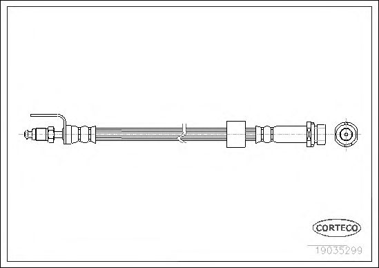 Купить CORTECO 19035299 Шланг тормозной FORD: TRANSIT c бортовой платформой 2.2 TDCi/2.4 TDCi/2.4 TDCi 4x4/3.2 TDCi 06-, TRANSIT автобус 2.2 TDCi/2.4 TDCi/2.4 TDCi 4x4/3.2 TDCi 06-, TRANSIT