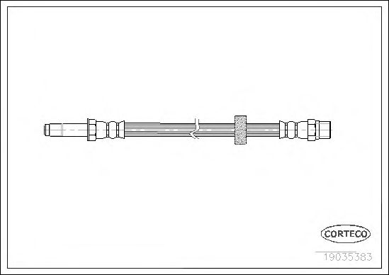 Купить CORTECO 19035383 Шланг тормозной VOLVO: V70 I 2.5 Turbo AWD 96-00, V70 II 2.3 AWD/2.4 AWD/2.4 D5 AWD/2.4 T AWD/2.5 T AWD/R 2,5 T AWD 00-07, XC70 CROSS COUNTRY 2.4 AWD/2.4 D5 AWD/2.4