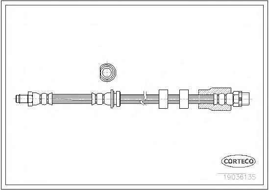 Купить CORTECO 19036135 Шланг тормозной BMW: 3 320 d xDrive/320 xd/325 i xDrive/325 xi/330 i xDrive/330 xd/330 xi/335 i xDrive/335 xi 05-11, 3 Touring 320 d xDrive/320 xd/325 i xDrive/325 x