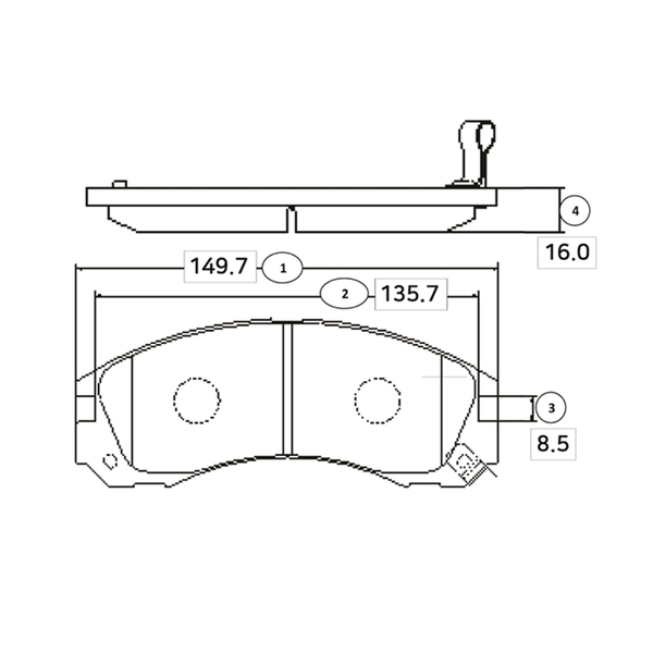Купить CTR GK0582 Колодки тормозные дисковые MITSUBISHI GALANT IV-VI, PAJERO II-III, PEUGEOT 4007 (старый арт. CKM-14) GK0582