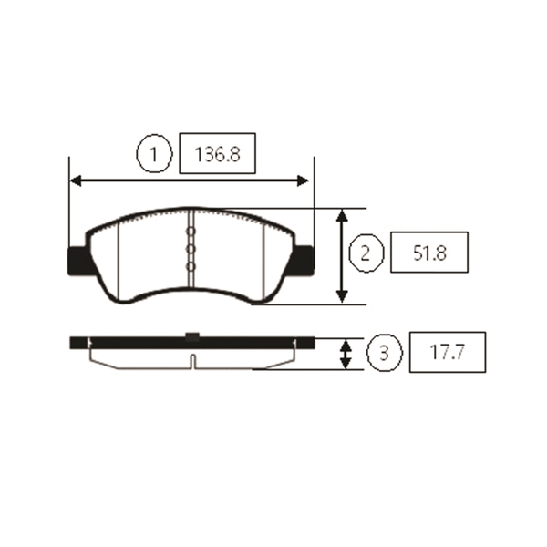 Купить CTR GK0863 Колодки тормозные дисковые CITROEN C-Elysee 2012 -, C3 2003-2010, C3 2012 -, C3 Picasso 2009 -