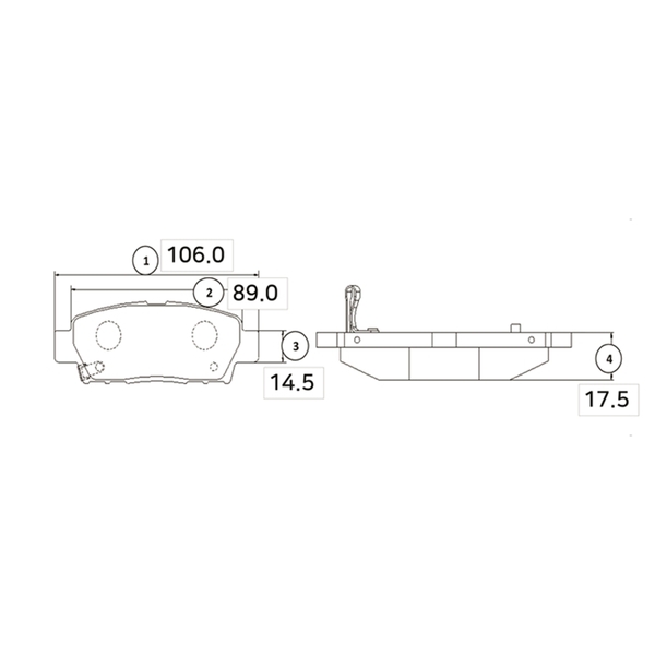 Купить CTR GK1054 Колодки тормозные, задние (Старый CKT40)