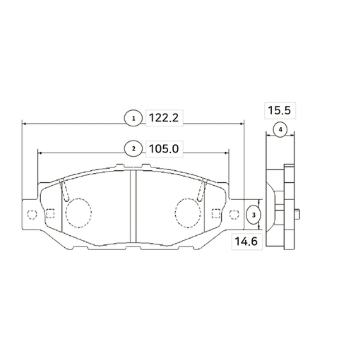 Купить CTR GK1077 Колодки тормозные, задние (Старый CKT63)