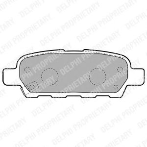 Купить DELPHI LP1807 Колодки задние NISSAN JUKE (F15), QASHQAI, TIIDA, X-TRAIL (T30, T31) LP1807