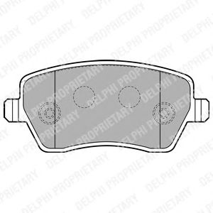 Купить DELPHI LP1865 Колодки передние RENAULT DUSTER, KANGOO II, SUZUKI SWIFT III, NISSAN MICRA K12 LP1865