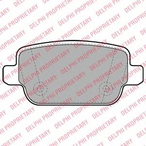 Купить DELPHI LP1969 Колодки задние FORD MONDEO IV LP1969
