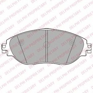 Купить DELPHI LP2250 Колодки передние VAG A3 (8V1, 8VK), KODIAQ (NS7, NV7, NS6), TIGUAN (AD1, AX1) LP2250