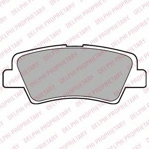 Купить DELPHI LP2295 Колодки задние дисковые HYUNDAI/KIA SOLARIS (HCR), CEED (CD) LP2295