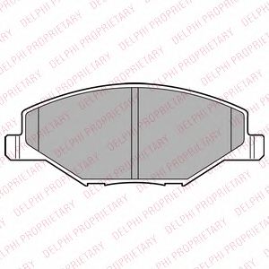 Купить DELPHI LP2444 Колодки передние VW POLO SEDAN RUS LP2444