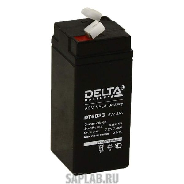 Купить DELTA DT6023 Аккумулятор Delta DT 6023 6В 2,3Ач 44x47x107 мм Прямая (+-)