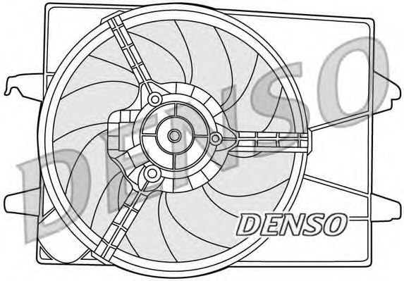 Купить DENSO DER10003 Вентилятор охлаждения двигателя DER10003