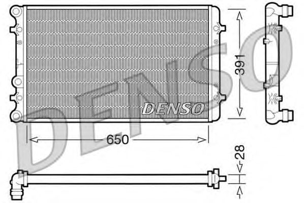 Купить DENSO DRM02007 Радиатор