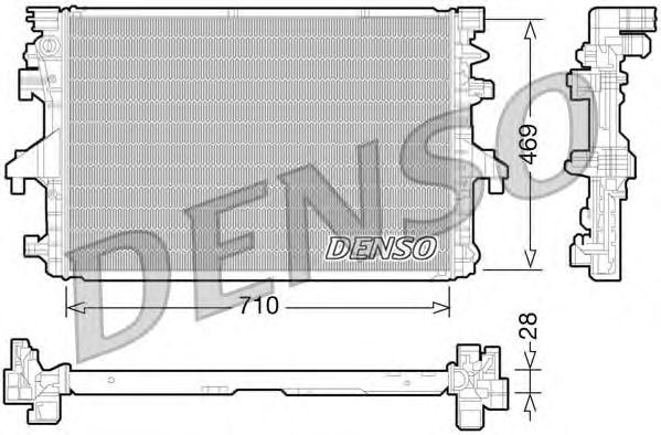 Купить DENSO DRM32038 Радиатор системы охлаждения VW: MULTIVAN V (7HM, 7HN, 7HF, 7EF, 7EM, 7EN) 2.0 BITDI/2.0 BITDI 4MOTION/2.0 TDI/2.0 TDI 4MOTION/2.0 TSI/2.0 TSI 4MOTION 03-, TRANSPORTER V C БОРТОВ