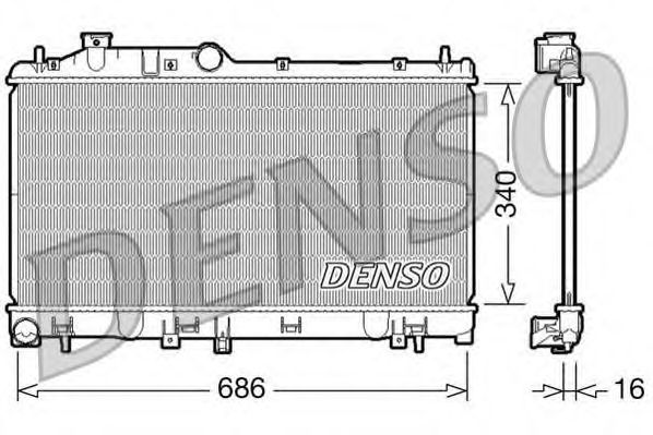 Купить DENSO DRM36007 Радиатор