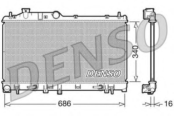 Купить DENSO DRM36008 Радиатор