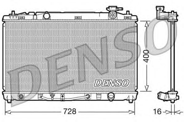 Купить DENSO DRM50042 Радиатор