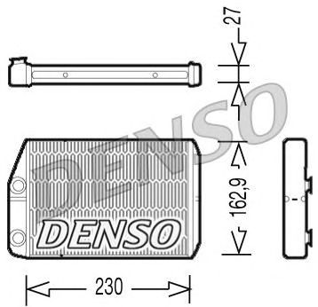 Купить DENSO DRR09034 Радиатор отопителя FIAT: DUCATO (250_/290_) 2.0D Multijet/2.2D Multijet/2.3D Multijet/3.0D Multijet 07/06-