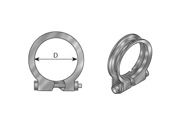 Купить DINEX 99064 хомут трубы глушителя !E-line (упрощ. версия) d=61-64mm \MB