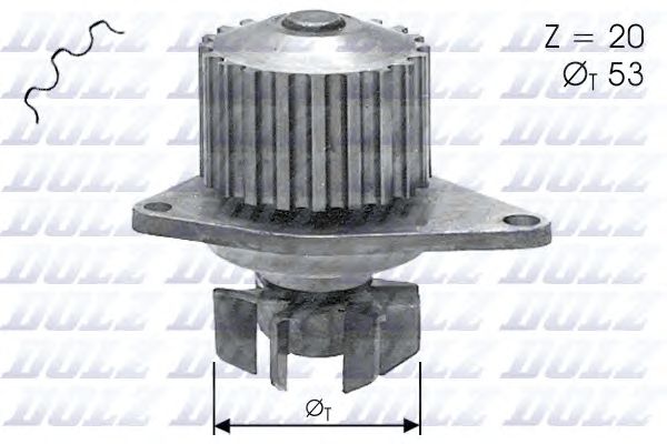 Купить DOLZ C110 Насос водяной Citroen ZX/Xsara/AX 1.0-1.4/1.4D 87-