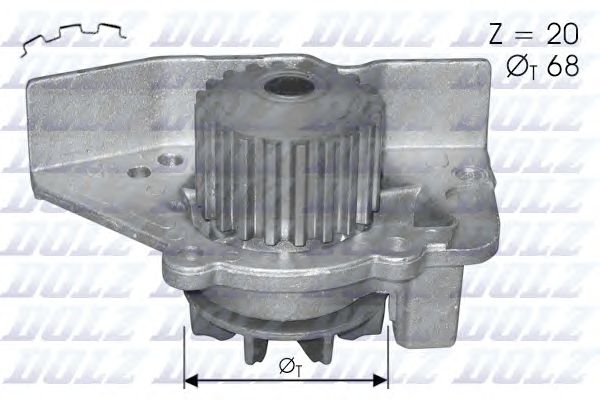 Купить DOLZ C118 Насос водяной PEUGEOT 306/406/SW 2.0i 16v 96-, CITROEN Xantia/XM/Xsara 2.0i VSX 16v CV132 93-