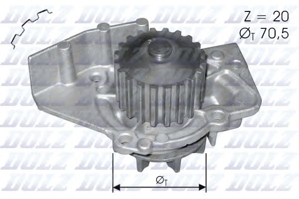 Купить DOLZ C120 Насос водяной PEUGEOT 206 1.8D 98-, 2.0 TD Hdi 98-, 306 1.8D/2.0TD Hdi 98-, 406 2.0TD HDi 99-, 607 2.0 TD HDi 00-, 806 2.0 TD HDi 00-, CITROEN Xantia/Xsara 2.0
