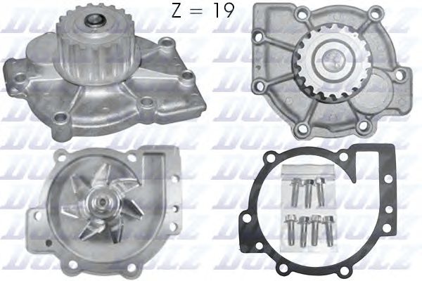 Купить DOLZ R199 Насос водяной RENAULT Laguna 1.8i 16V ((B/K)56(D/M))2.0i 96-, VOLVO 850/SW 2.0i/Turbo - 2.3i Turbo - 2.5i 91-97, 940/960/SW 3.0i 24v 90-94, C70 2.0i-2.3i-2.4i