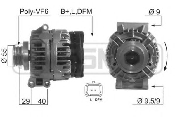 Купить ERA 210397 Генератор RENAULT LOGAN 210397