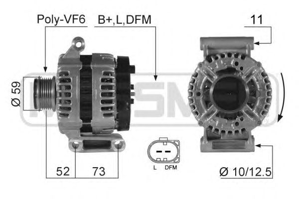 Купить ERA 210421 Генератор FORD TRANSIT/PEUGEOT BOXER 06- 210421