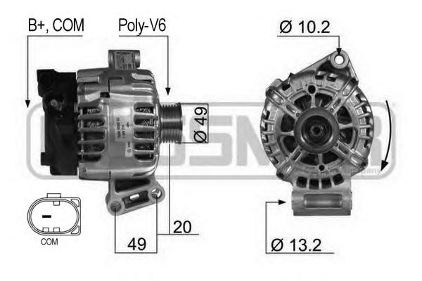 Купить ERA 210430 Генератор FORD FOCUS III MONDEO IV 1.6 210430