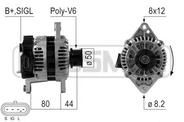 Купить ERA 210643 Генератор CHEVROLET LACETTI 210643