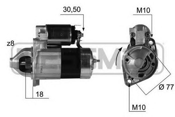 Купить ERA 220381 Стартер HYUNDAI SANTA FE 2.0/2.4 01-06 220381