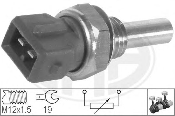 Купить ERA 330116 Датчик температуры ОЖ BMW/OPEL/FORD TRANSIT 330116