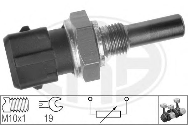 Купить ERA 330136 Датчик температуры ОЖ AUDI 80/100 330136