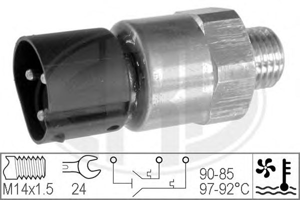 Купить ERA 330208 Датчик включения вентилятора BMW E30/E36/E34/E32 330208