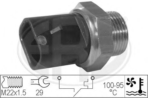Купить ERA 330277 Датчик включения вентилятора OPEL ASTRA F/KADET VECTRA B 330277