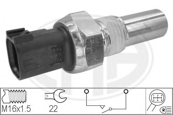 Купить ERA 330592 Датчик включения заднего хода FORD FIESTA/FUSION 330592