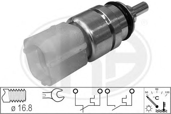 Купить ERA 330665 СНЯТО С ПР-ВА Датчик температуры ОЖ CHEVROLET AVEO/KALOS DAEWOO MATIZ 330665