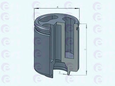 Купить ERT 150808-C Поршень суппорта Ford Transit 2.3 16V (06-14) d52mm 150808-C
