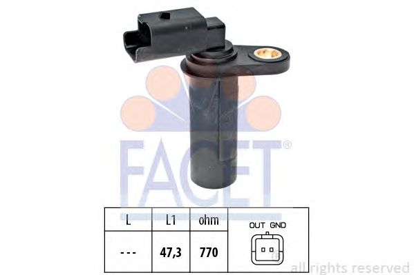 Купить FACET 90538 Датчик к.вала Renault 1.5dCi 03- (ст. пр/ия: ИТАЛИЯ, ст. в/за: ИТАЛИЯ)