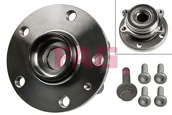 Купить FAG 713610610 Ступица колеса передн AUDI: A3 05/03-11/05, VW: GOLF V 10/03-05/05, CADDY III 03/04-, TOURAN 02/03-05/05, SEAT: TOLEDO III 10/04-05/05, SKODA: OCTAVIA 06/04-