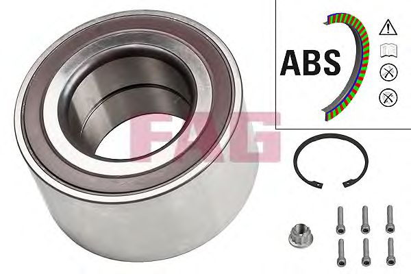 Купить FAG 713610630 Подшипник ступицы задний AUDI Q7, VW TOUAREG (7L, 7P) +ABS 713610630