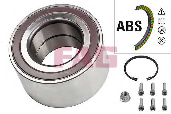 Купить FAG 713610640 Подшипник ступичный передн VW: TOUAREG 10/02-
