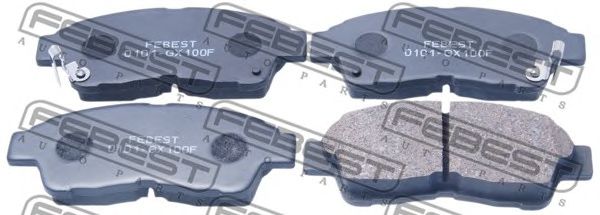 Купить FEBEST 0101-GX100F Колодки тормозные дисковые 0101-GX100F
